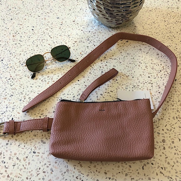 Soft Pink Pebbled Belt Bag / Wristlet / Fanny Pack - Picture 3 of 5
